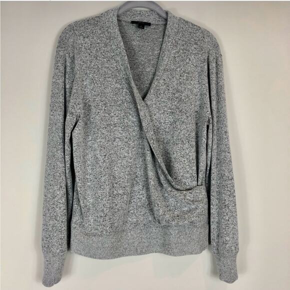 J crew surplice faux wrap long sleeve top - Picture 1 of 4